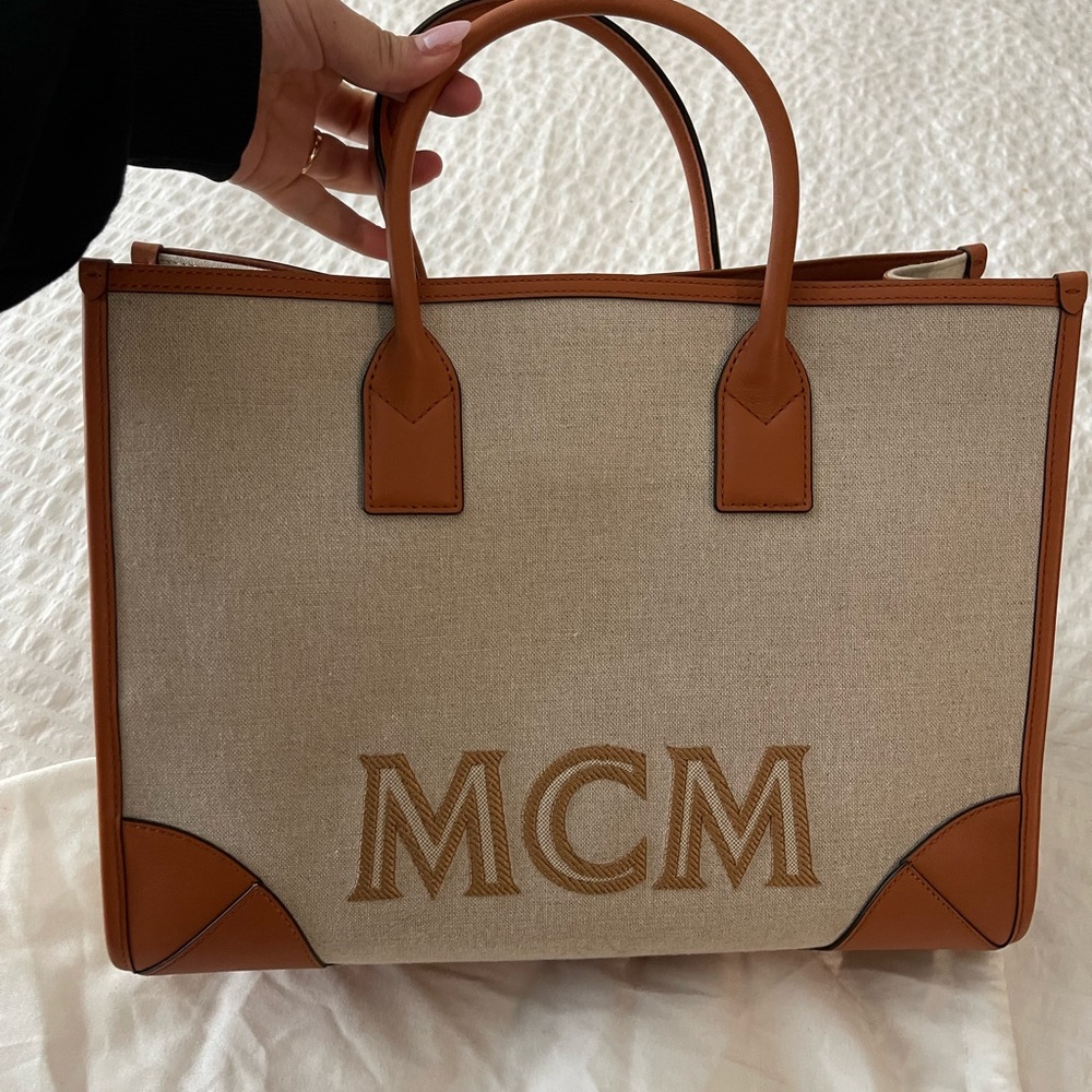 'MCM MÜNCHEN CANVAS TOTE BAG